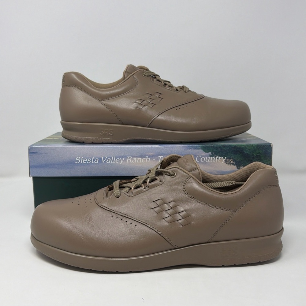 Vintage 1991 SAS Freetime 1731 Mocha Women’s 11M Leather Walking Shoes NOS USA